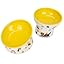 2 Pcs Ceramic Raised Cat Bowl,Elevated Tilted Cat Food and Water Bowls Set for Cats and Small Dogs, Dishwasher and Microwave Safe,Cartoon Decoration