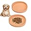 2 Pack 7 Inch Shallow Pet Bowls - Silicone Cat & Dog Food Dishes for Whisker Fatigue Relief - Non-Slip Flat Feeding Bowls for Dry/Wet Food & Water (Green & Gray)