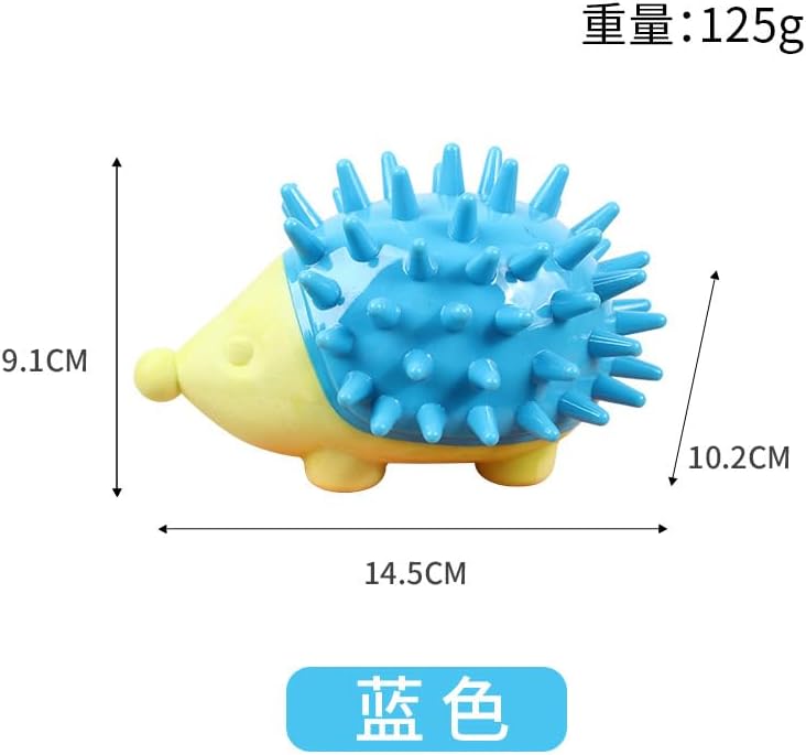 Dog Chew Toys Puppy Teething Toys Pet Chew Toy Interactive Natural Rubber Chew & Squeaky Toy for Small Medium Large Breed Fun and Teeth Cleaning (Orange)