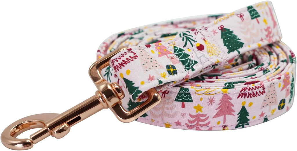 Elegant little tail Dog Leash, Christmas Pet Leashes Winter Female or Male Durable Cotton Leash Soft Handle Pet Puppy Leashes for Small Medium Large Dogs