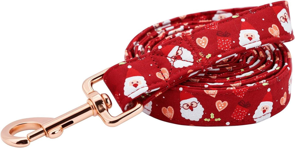 Elegant little tail Dog Leash, Christmas Pet Leashes Winter Female or Male Durable Cotton Leash Soft Handle Pet Puppy Leashes for Small Medium Large Dogs