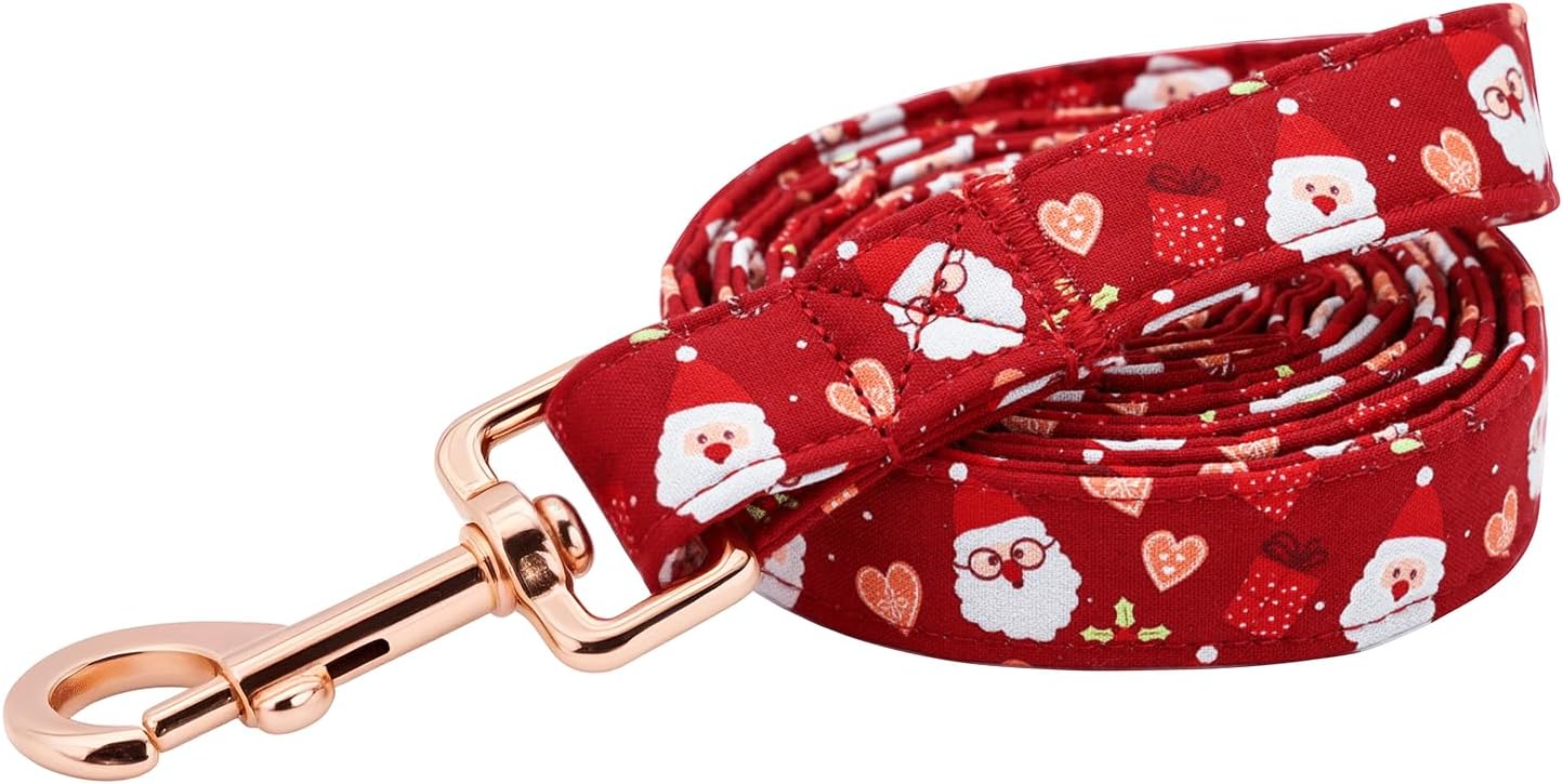 Elegant little tail Dog Leash, Christmas Pet Leashes Winter Female or Male Durable Cotton Leash Soft Handle Pet Puppy Leashes for Small Medium Large Dogs