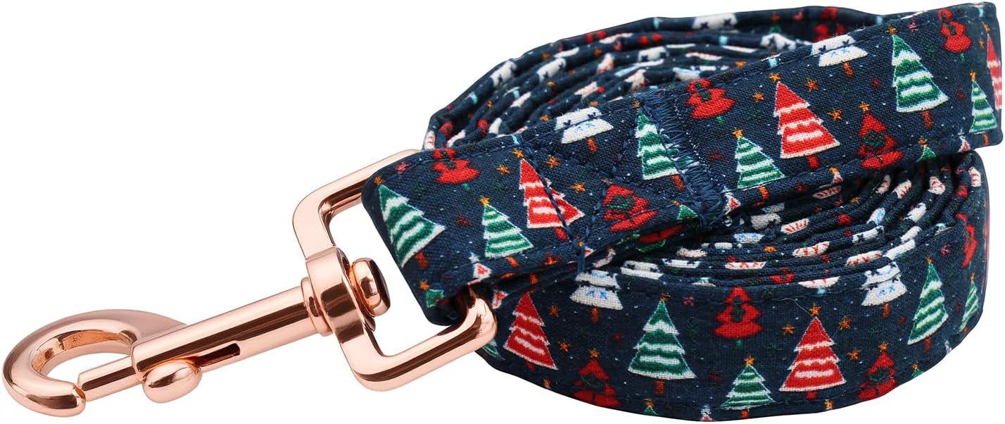 Elegant little tail Dog Leash, Christmas Pet Leashes Winter Female or Male Durable Cotton Leash Soft Handle Pet Puppy Leashes for Small Medium Large Dogs