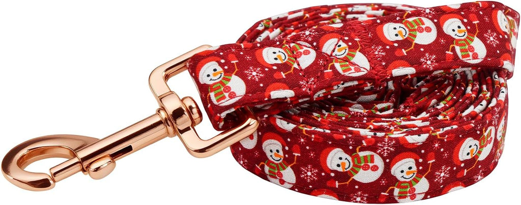 Elegant little tail Dog Leash, Christmas Pet Leashes Winter Female or Male Durable Cotton Leash Soft Handle Pet Puppy Leashes for Small Medium Large Dogs
