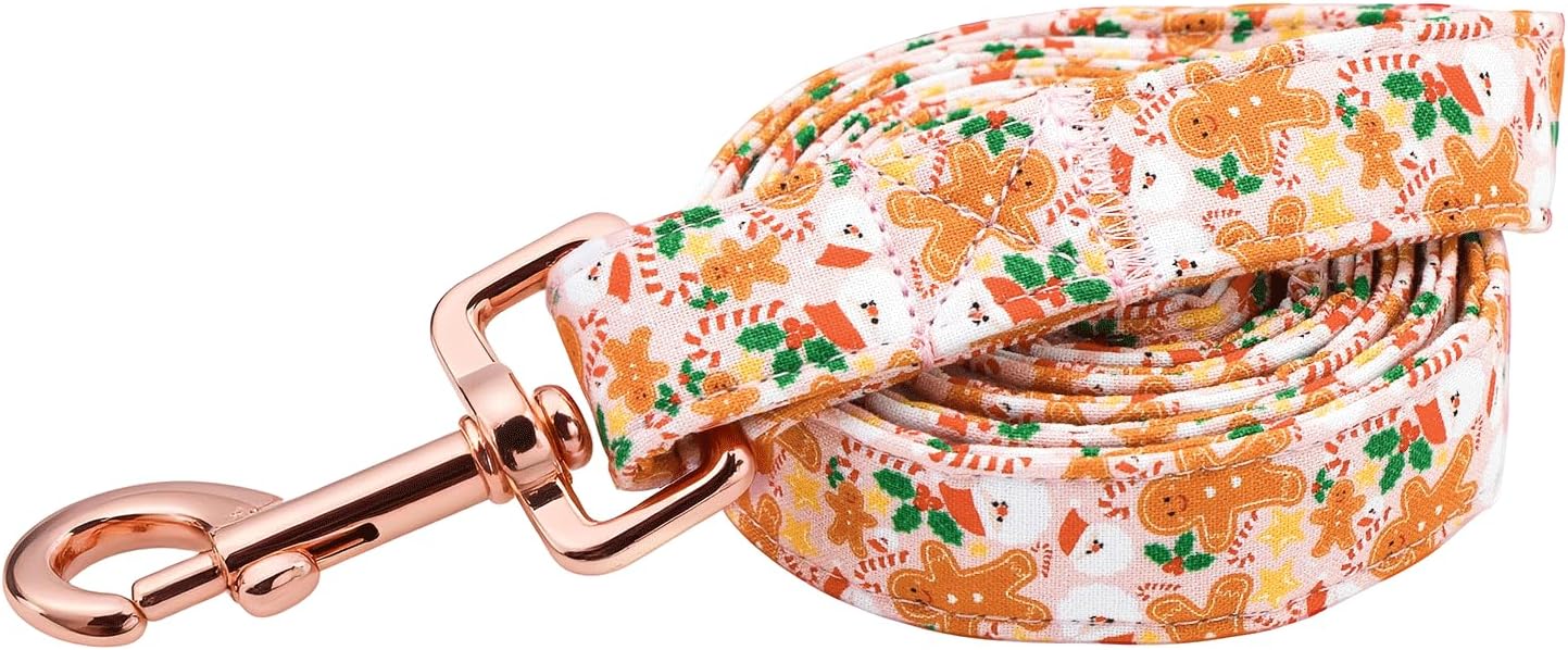 Elegant little tail Dog Leash, Christmas Pet Leashes Winter Female or Male Durable Cotton Leash Soft Handle Pet Puppy Leashes for Small Medium Large Dogs